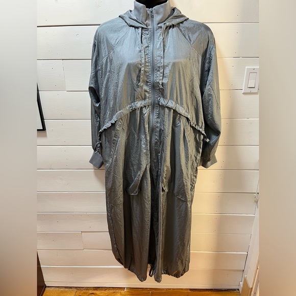 DAILY PRACTICE BY ANTHROPOLOGIE – Size M – Lightweight Blue Drawstring Jacket - Picture 1 of 12